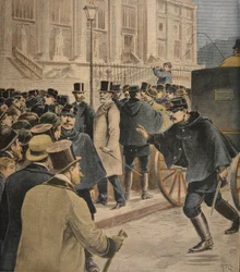 Émile Zola devant le Palais de Justice, illustration de 
